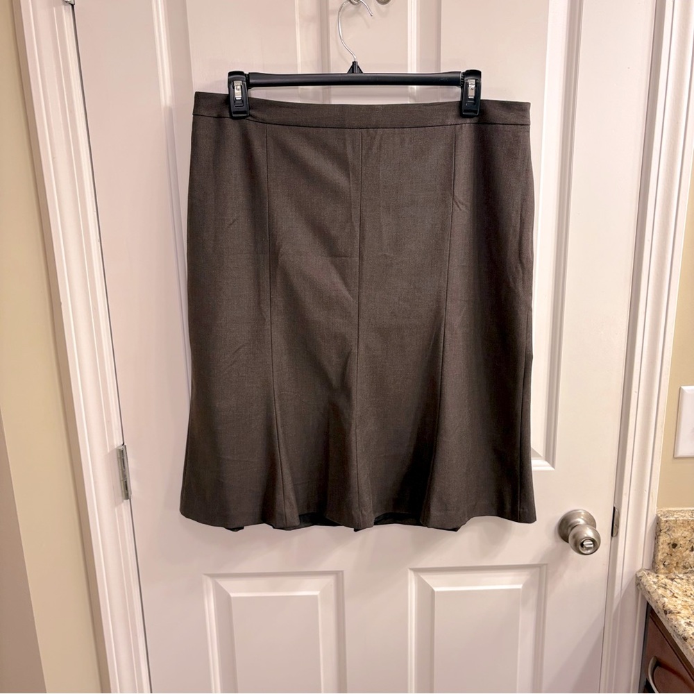 TALL LOFT Brown A-line Skirt 16 Tall